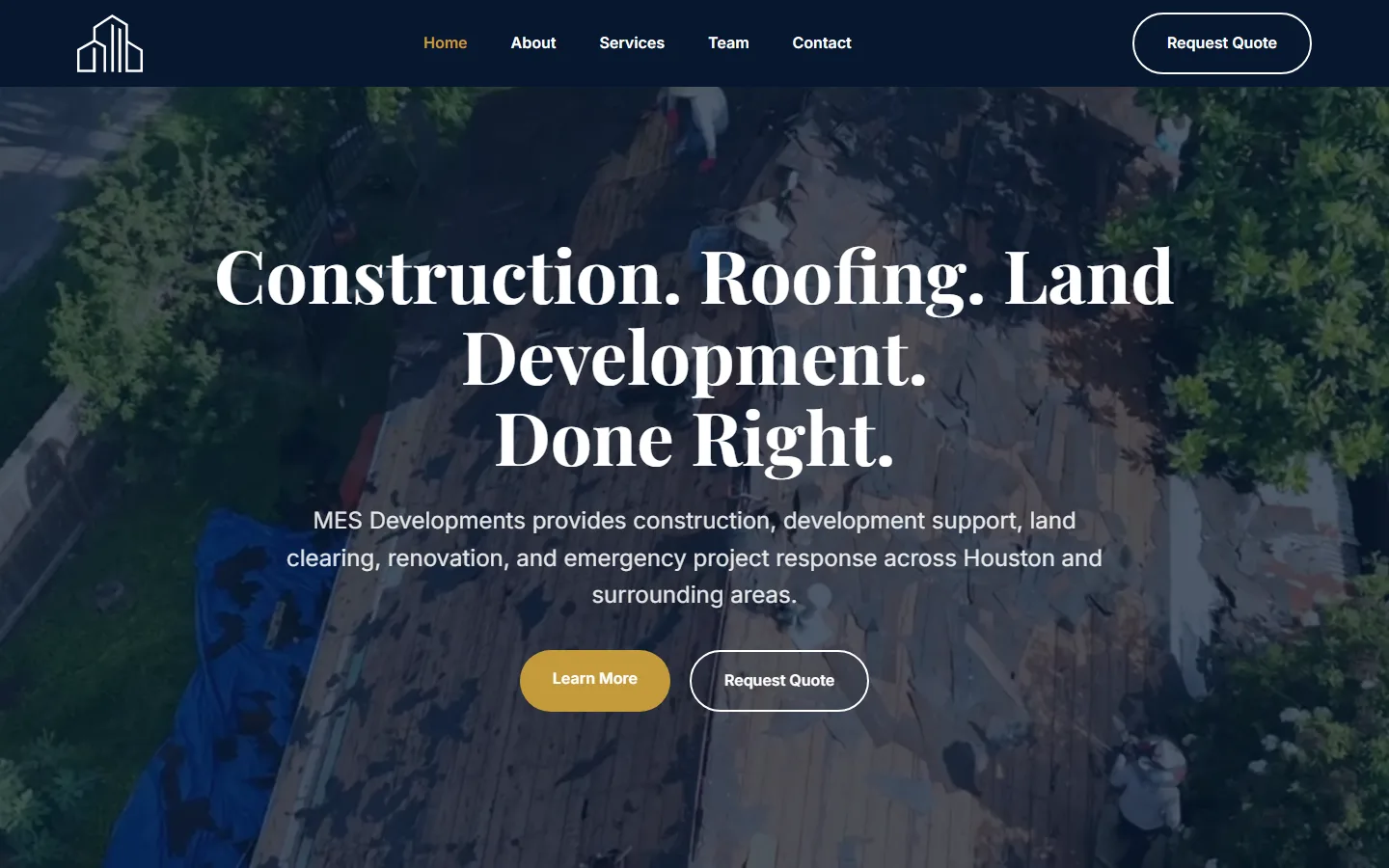 Homepage of MES Developments